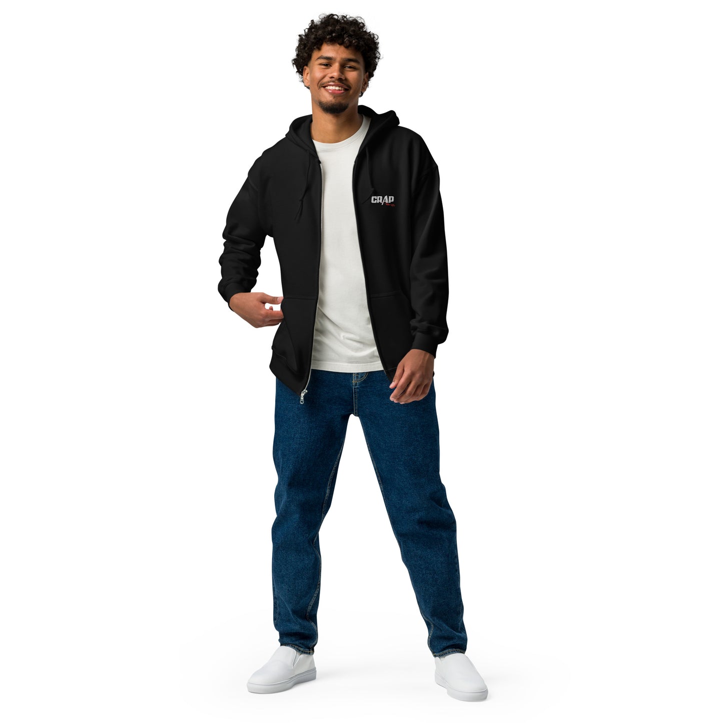 CRAP RACING Unisex heavy blend zip hoodie